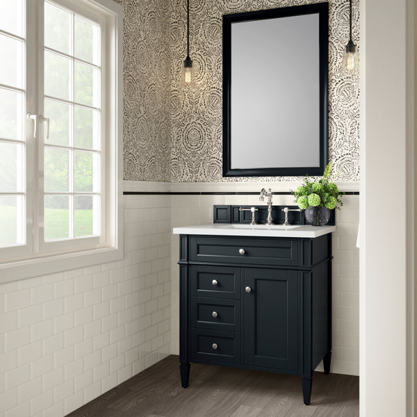 James Martin Brittany 30" Single Vanity with 3 CM Countertop