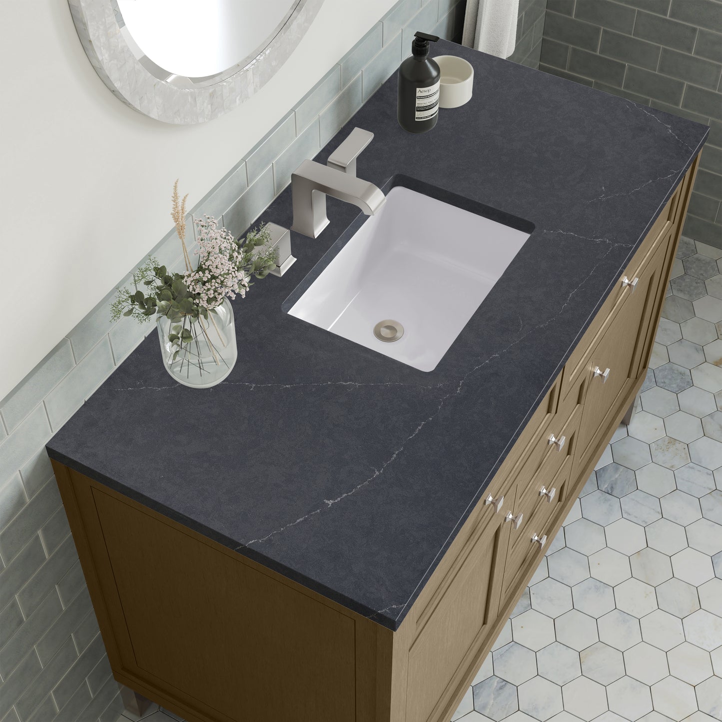 James Martin Chicago 48" Single Vanity with 3 CM Countertop