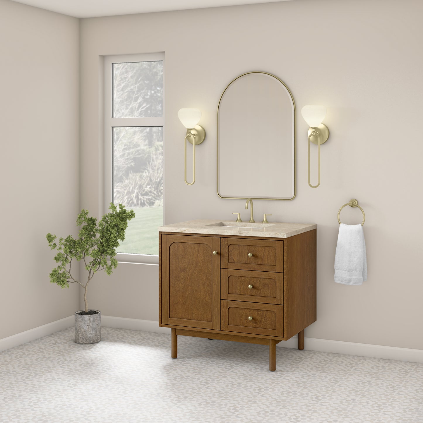 James Martin Laurent 36" Single Vanity with 3 CM Countertop