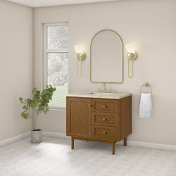 James Martin Laurent 36" Single Vanity with 3 CM Countertop
