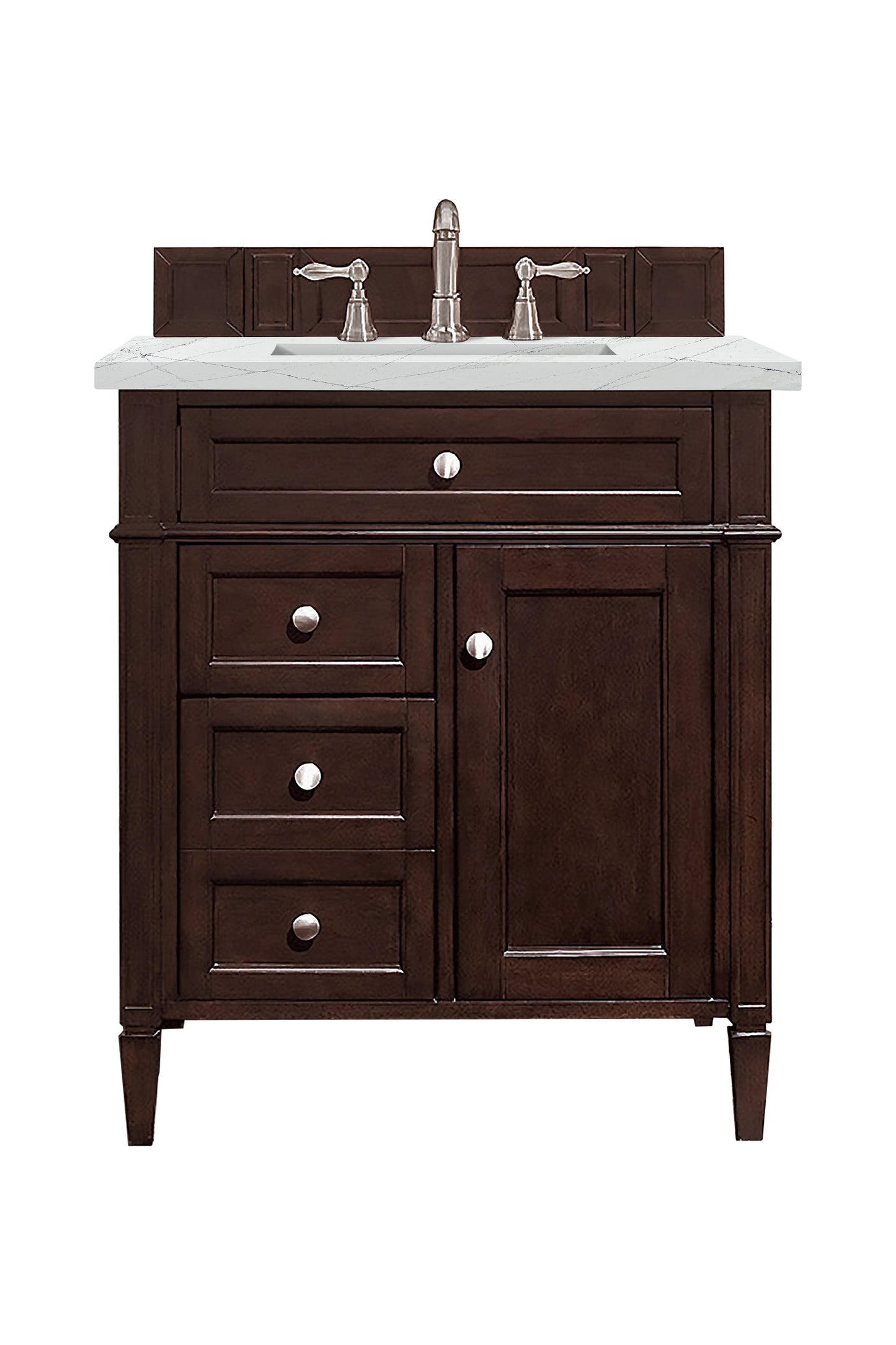 James Martin Brittany 30" Single Vanity with 3 CM Countertop