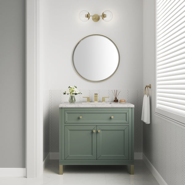 James Martin Chicago 36" Single Vanity with 3 CM Countertop