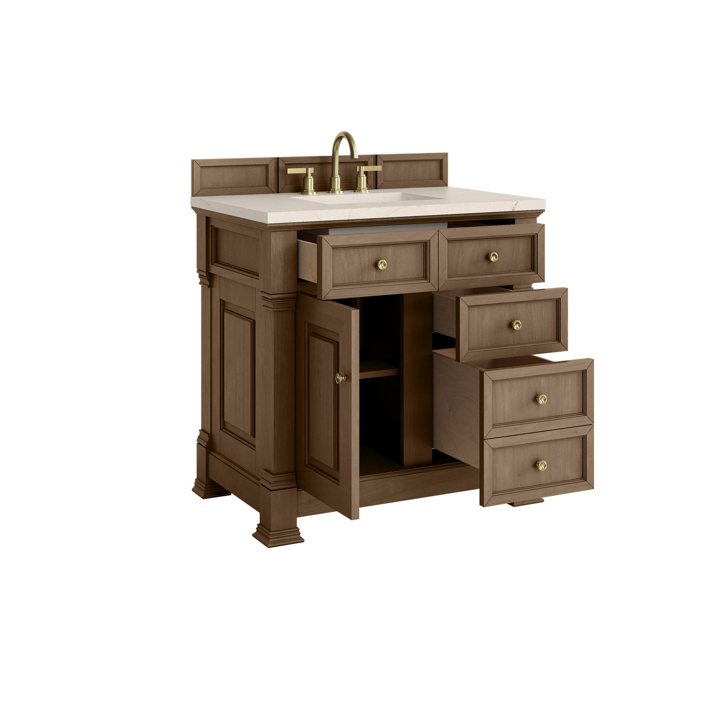 James Martin Brookfield 36" Single Vanity with 3 CM Countertop - Luxe Bathroom Vanities