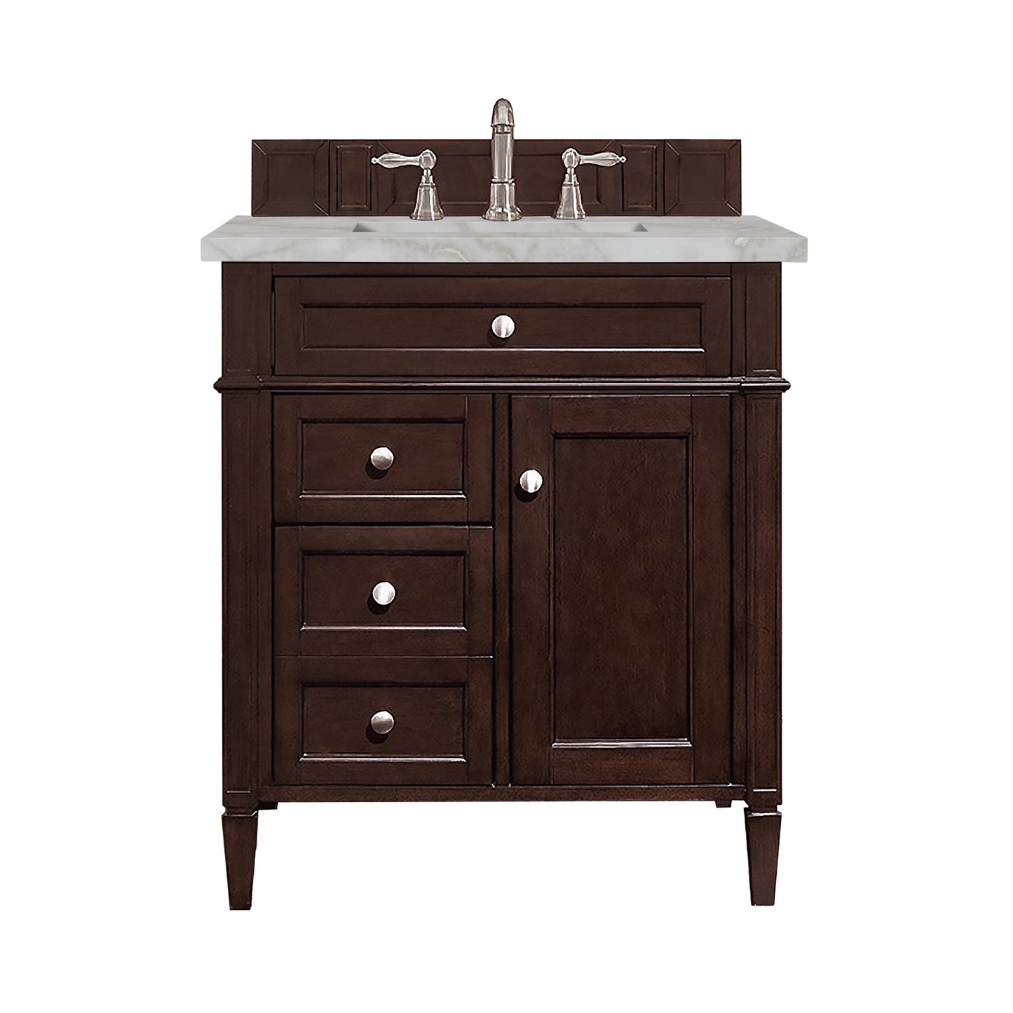 James Martin Brittany 30" Single Vanity with 3 CM Countertop