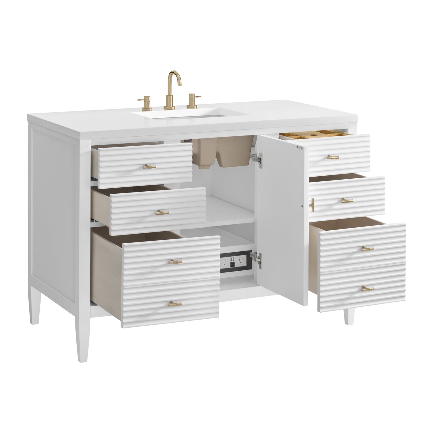 James Martin 48" Myrrin Vanity, W/ 3CM Top