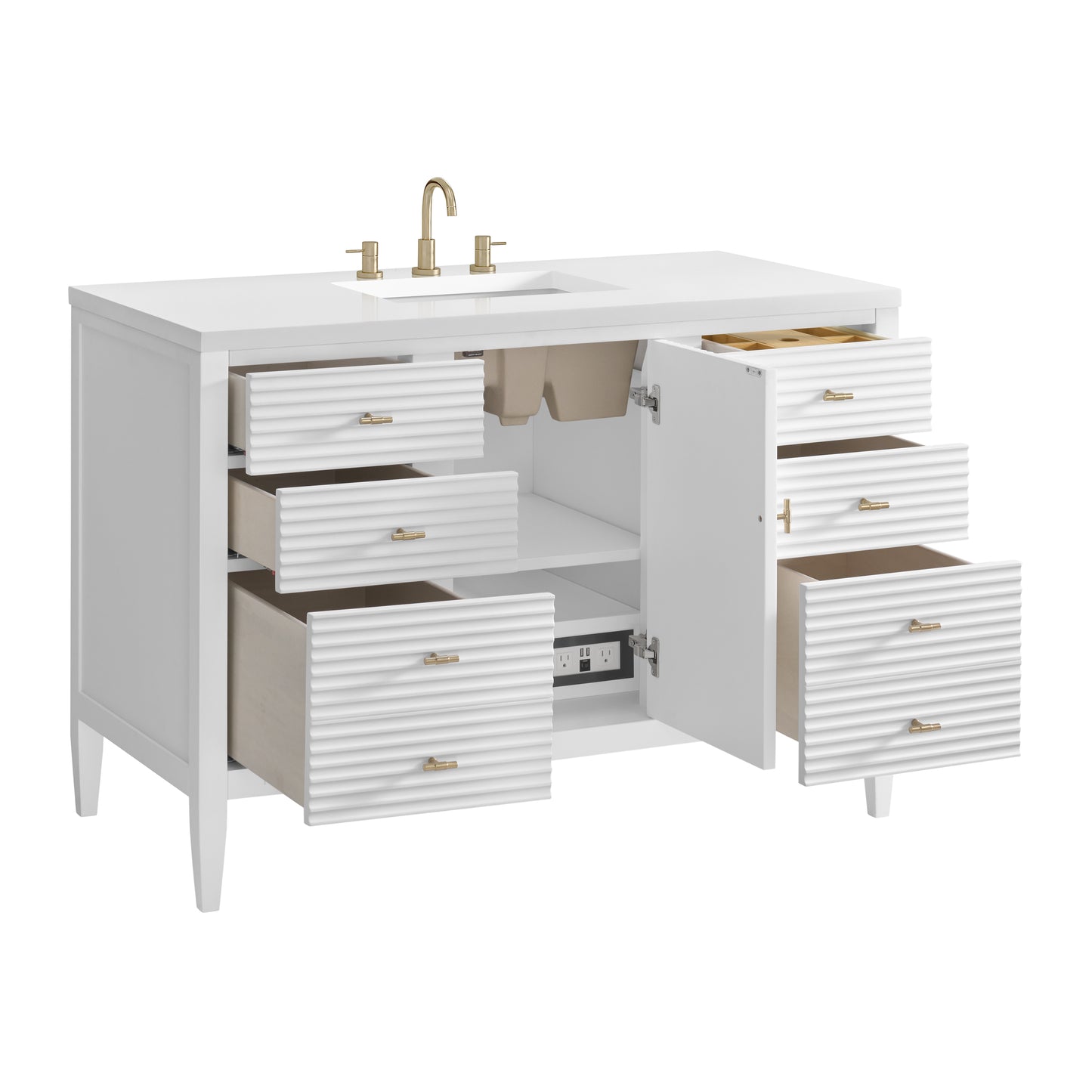 James Martin Myrrin 48" Single Vanity with 3 CM Countertop