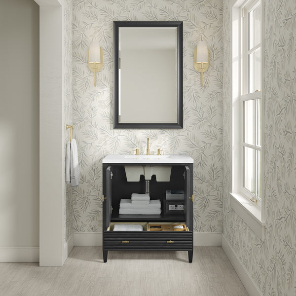 James Martin Myrrin 30" Single Vanity with 3 CM Countertop