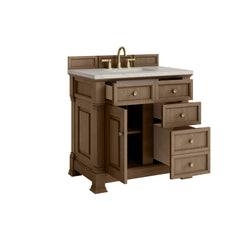 James Martin Brookfield 36" Single Vanity with 3 CM Countertop - Luxe Bathroom Vanities
