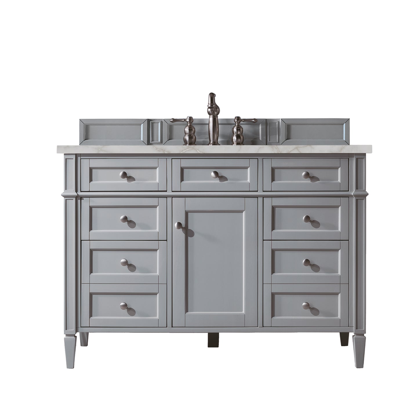 James Martin Brittany 48" Single Vanity with 3 CM Countertop & FreePower Wireless Charger