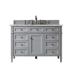 James Martin Brittany 48" Single Vanity with 3 CM Countertop & FreePower Wireless Charger