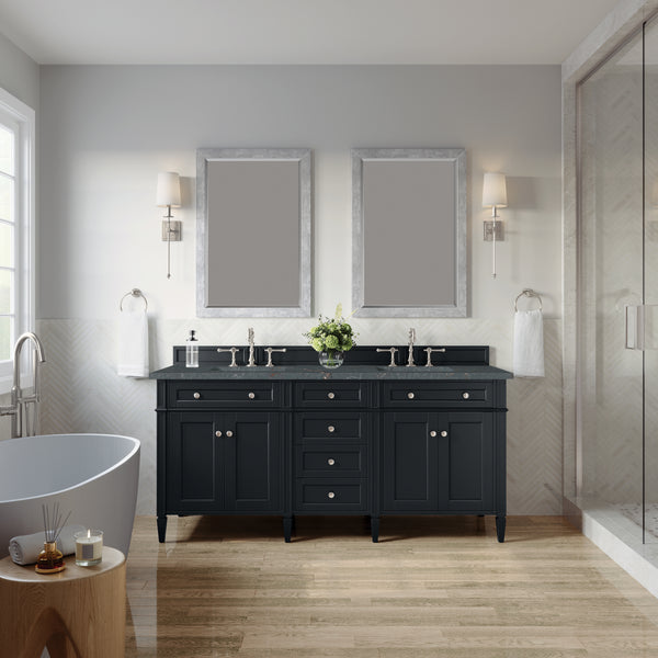James Martin Brittany 72" Double Vanity with 3 CM Countertop