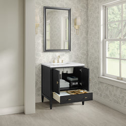 James Martin Myrrin 30" Single Vanity with 3 CM Countertop