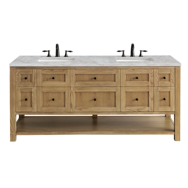 James Martin Breckenridge 72" Double Vanity w/ 3 CM Countertop