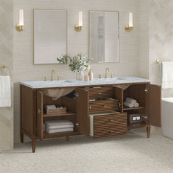 James Martin Myrrin 72" Double Vanity with 3 CM Countertop