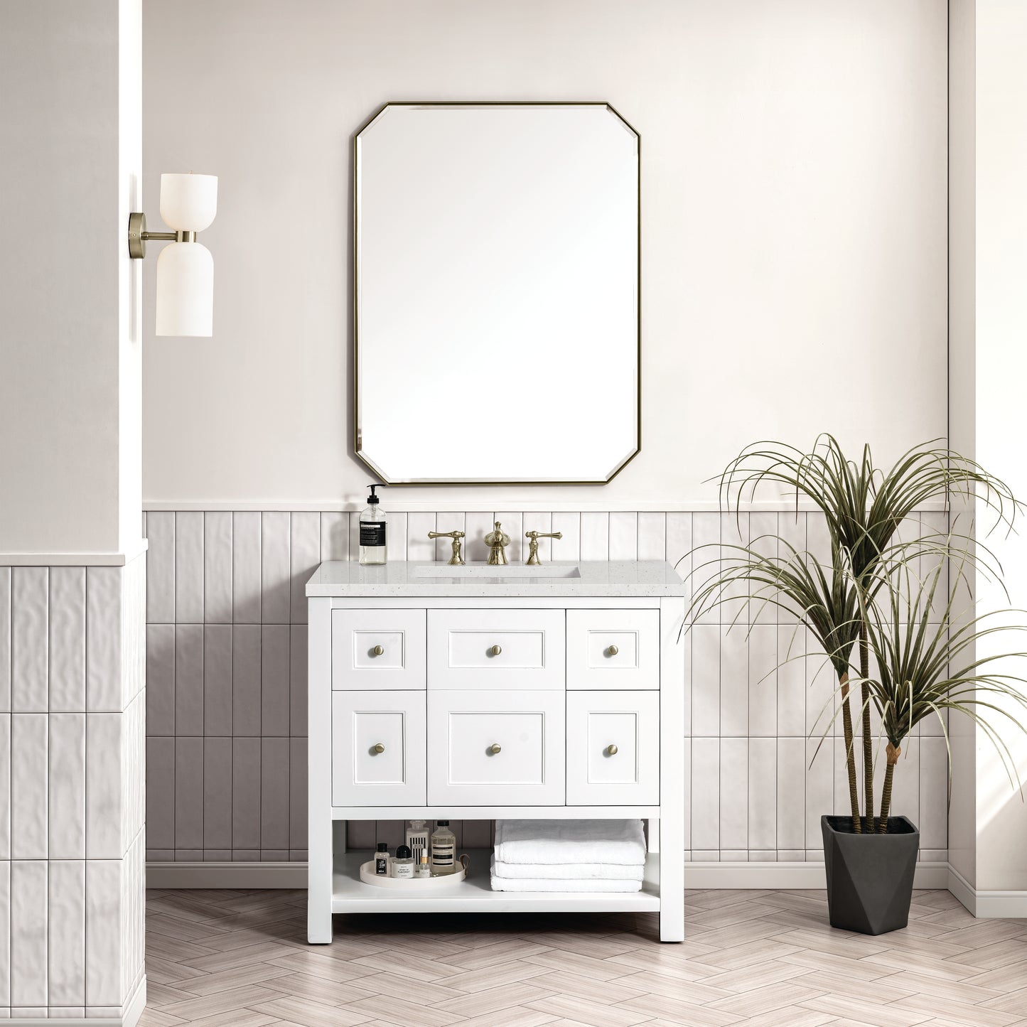 James Martin Breckenridge 36" Single Vanity w/ 3CM Countertop