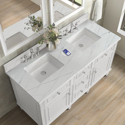 James Martin Lorelai 60" Double Vanity with 3 CM Countertop & FreePower Wireless Charger