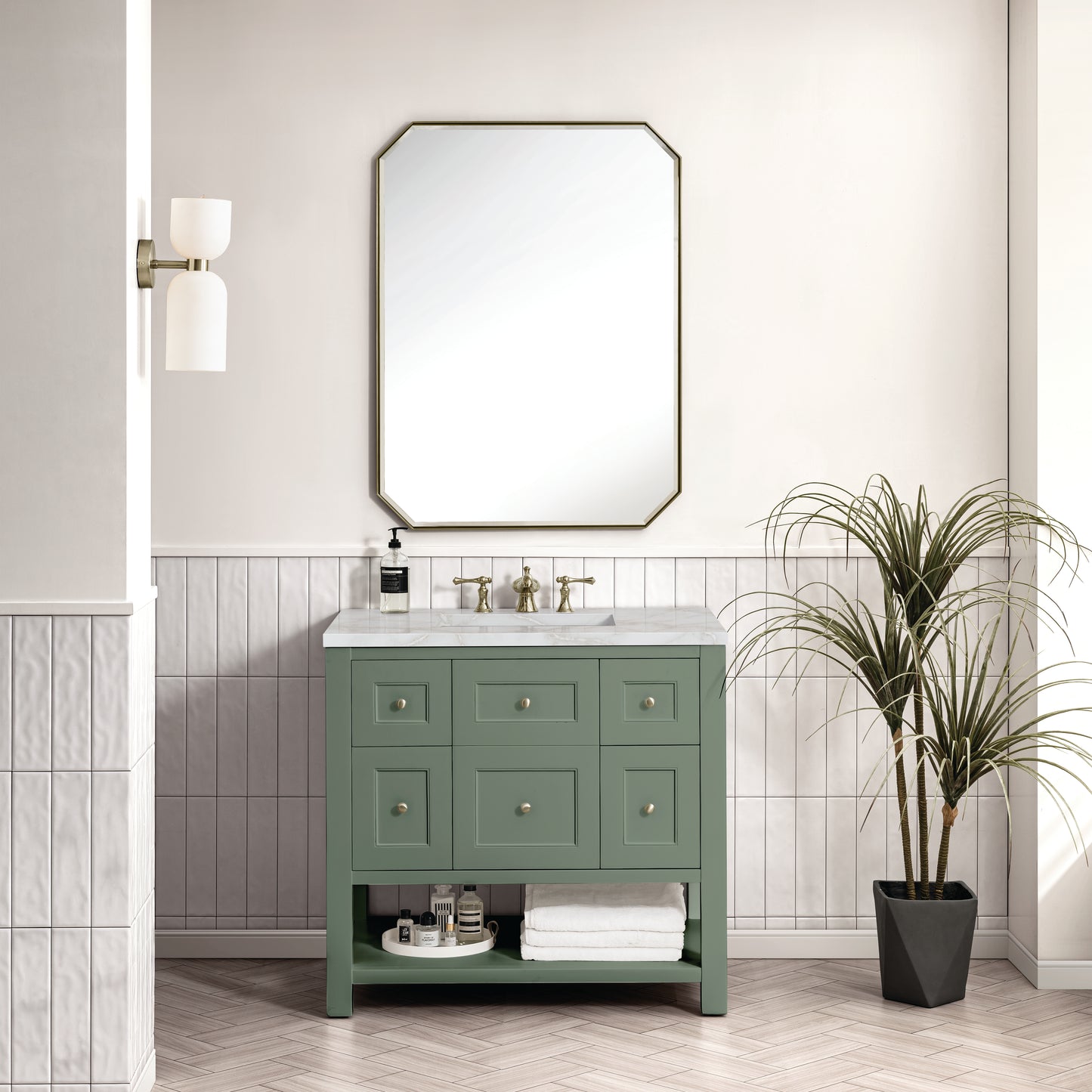 James Martin Breckenridge 36" Single Vanity w/ 3CM Countertop