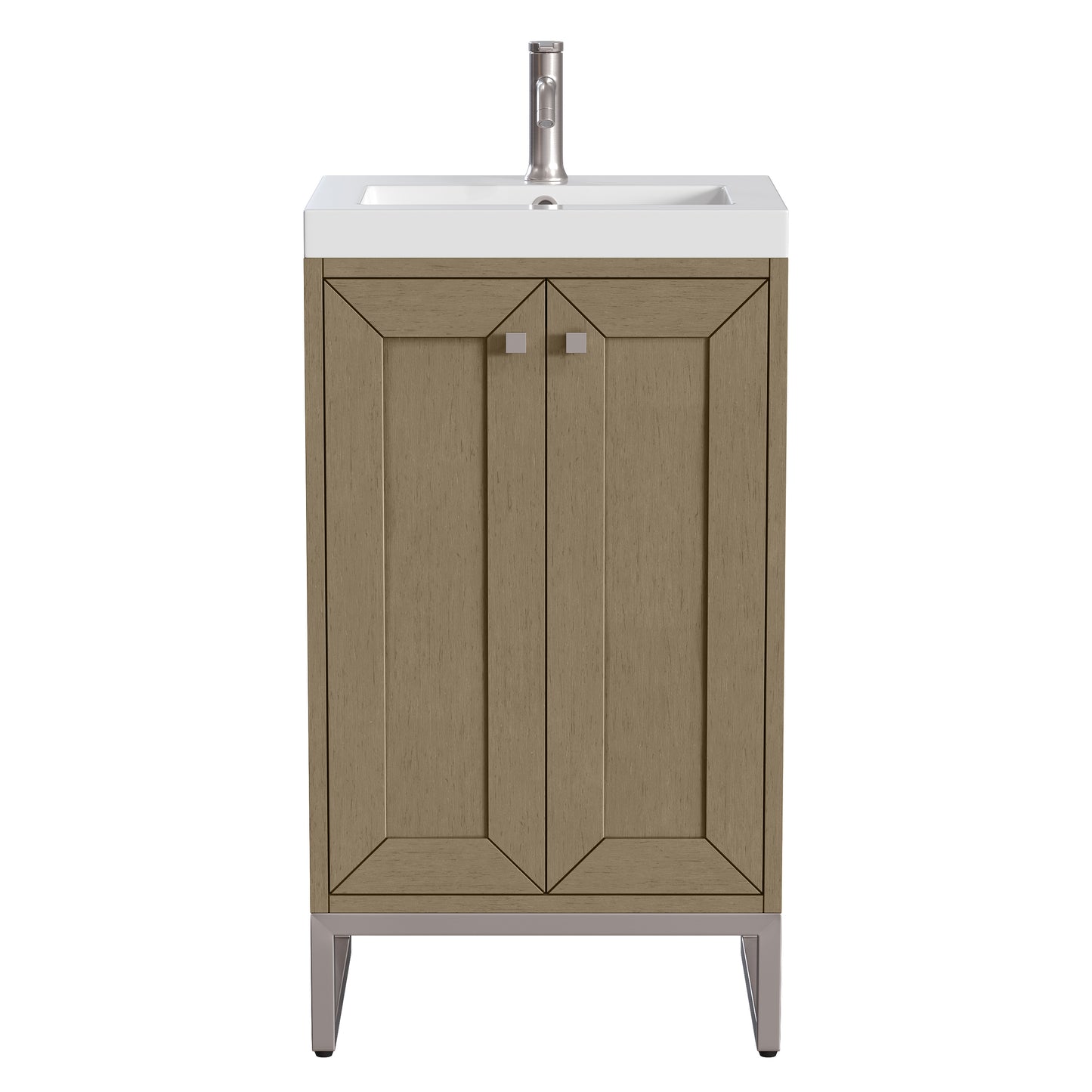 James Martin Chianti Single Vanity with White Glossy Composite Stone Top