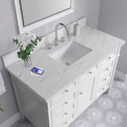 James Martin Brittany 48" Single Vanity with 3 CM Countertop & FreePower Wireless Charger