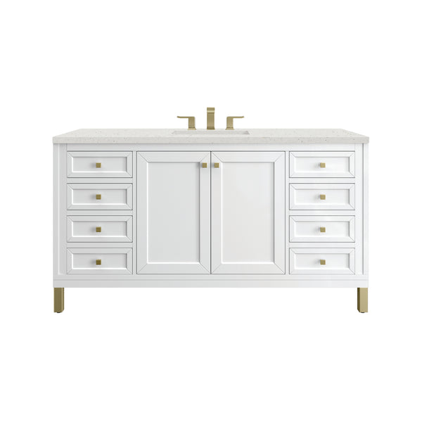 James Martin Chicago 60" Single Vanity with 3 CM Countertop