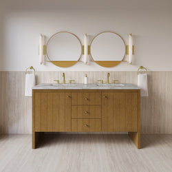 James Martin Hudson 60" Double Vanity with 3 CM Countertop