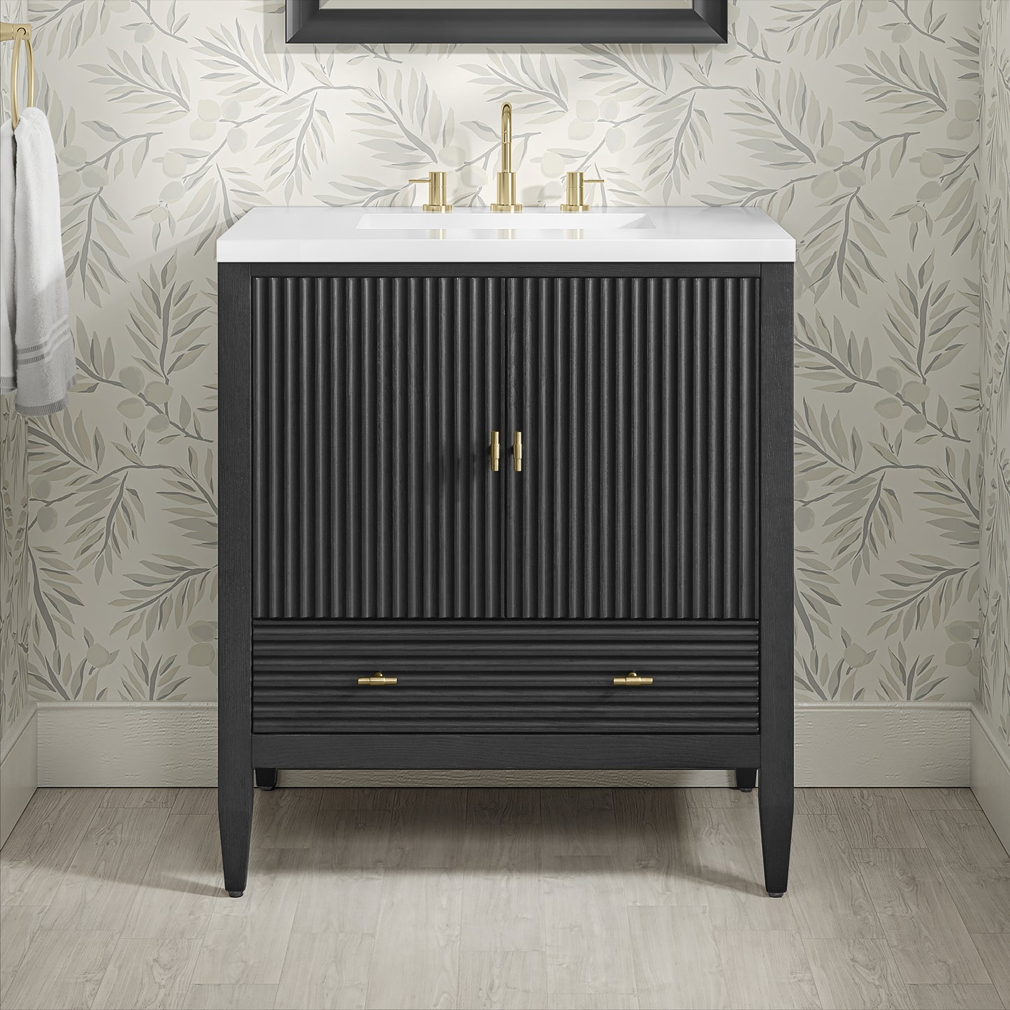 James Martin Myrrin 30" Single Vanity with 3 CM Countertop