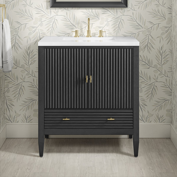 James Martin Myrrin 30" Single Vanity with 3 CM Countertop