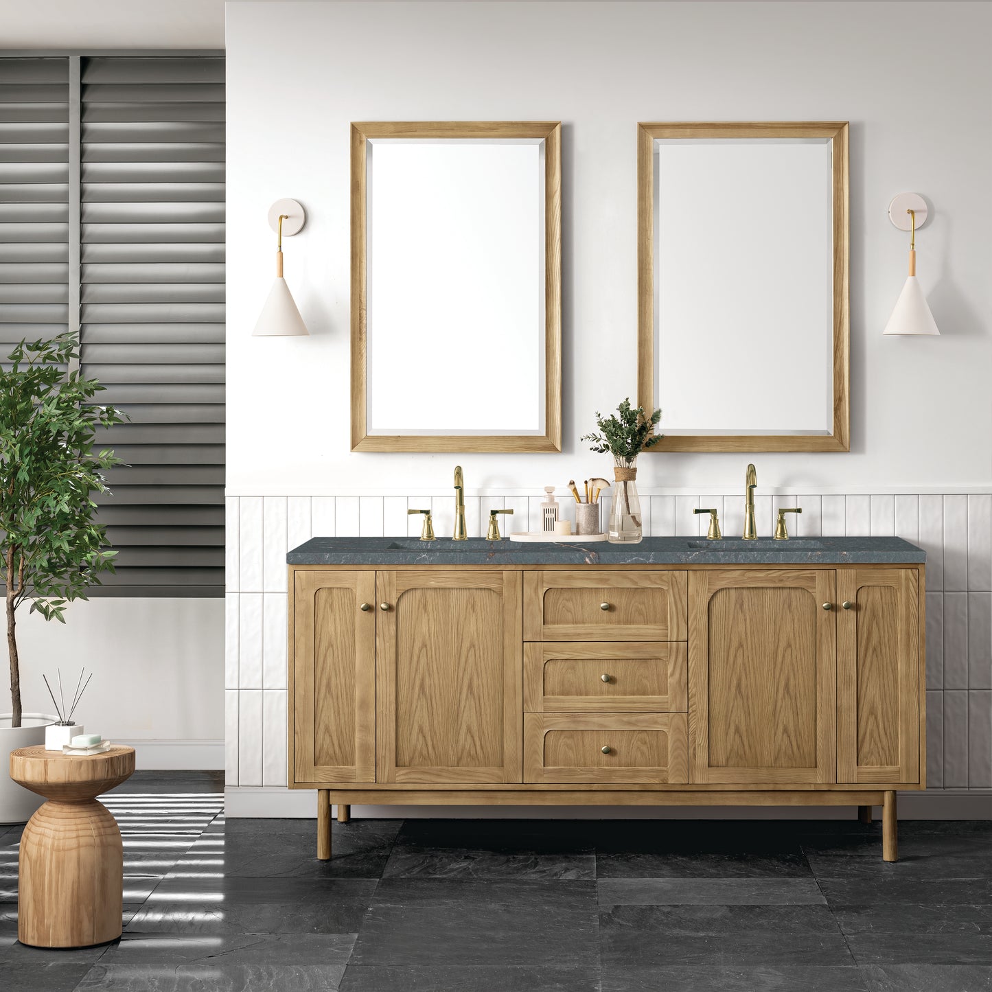 James Martin Laurent 72" Double Vanity with 3 CM Countertop
