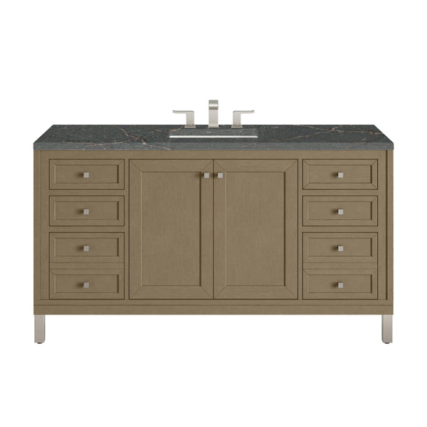 James Martin Chicago 60" Single Vanity with 3 CM Countertop