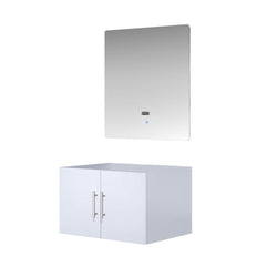 Lexora Collection Geneva 30 inch Bath Vanity and 30 inch LED Mirror - Luxe Bathroom Vanities