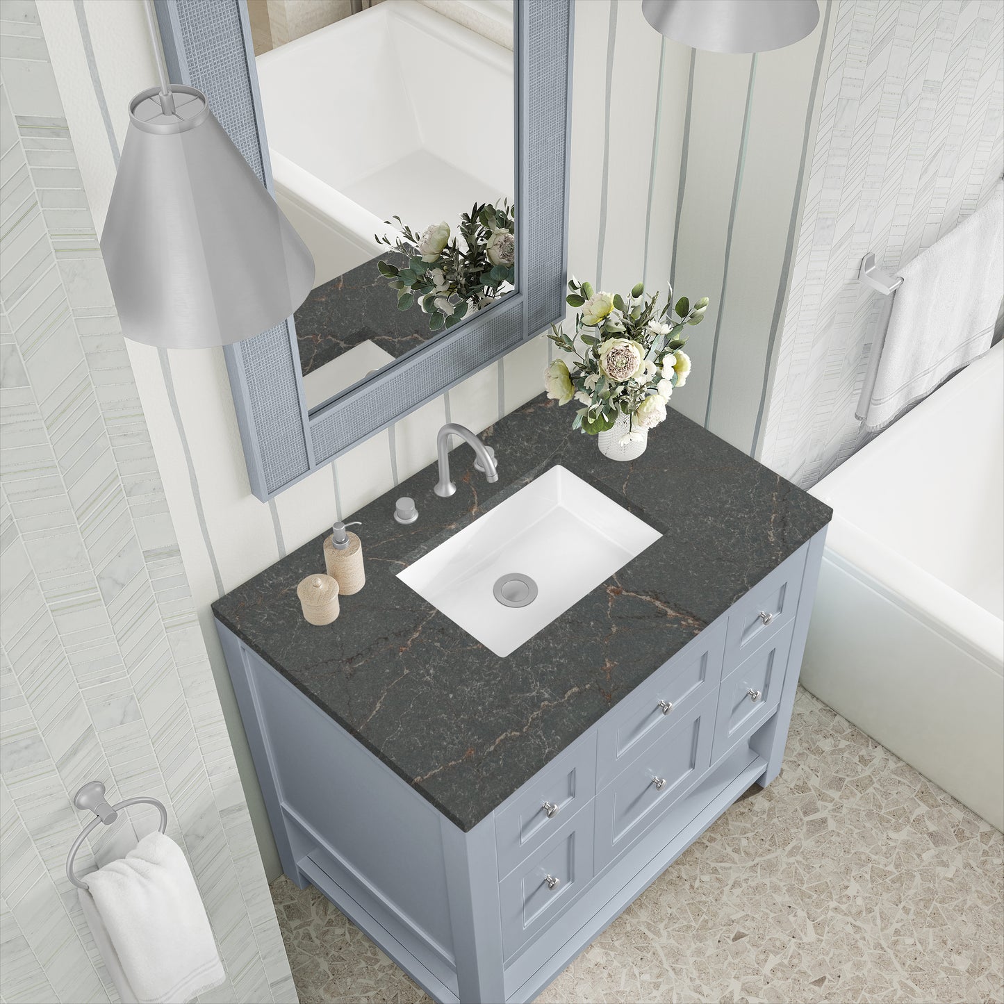 James Martin Breckenridge 36" Single Vanity w/ 3CM Countertop