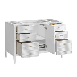 James Martin Myrrin 48" Single Vanity with 3 CM Countertop & FreePower Wireless Charger