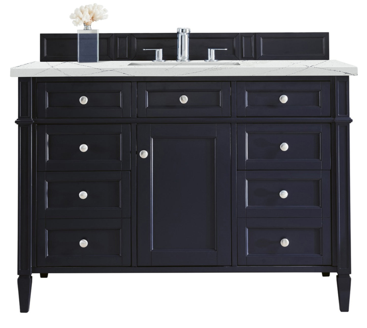 James Martin Brittany 48" Single Vanity with 3 CM Countertop & FreePower Wireless Charger