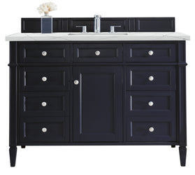 James Martin Brittany 48" Single Vanity with 3 CM Countertop & FreePower Wireless Charger