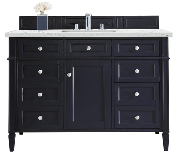 James Martin Brittany 48" Single Vanity with 3 CM Countertop & FreePower Wireless Charger