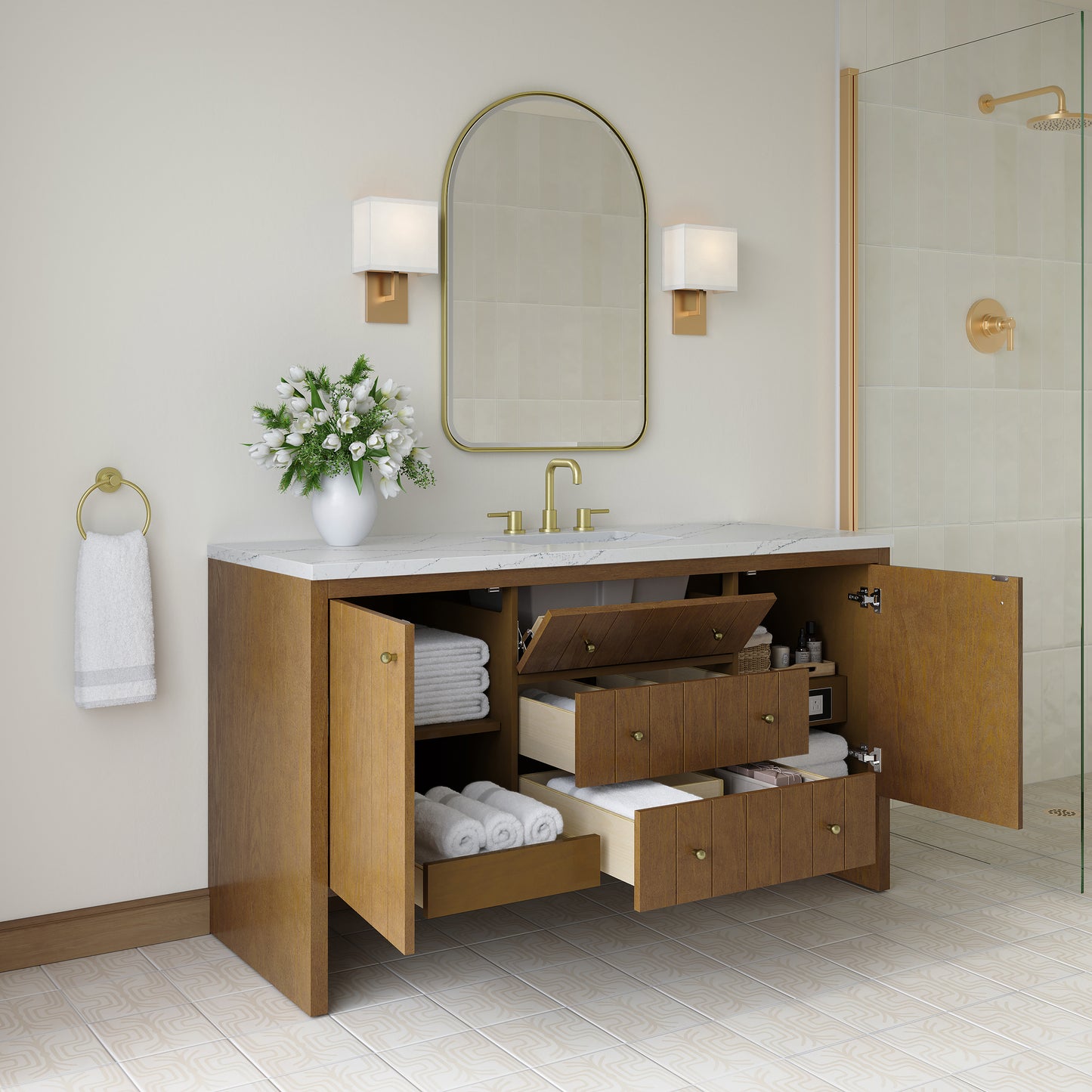 James Martin Hudson 60" Single Vanity with 3 CM Countertop