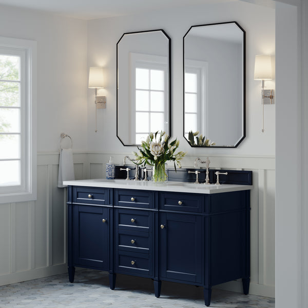 James Martin Brittany 60" Double Vanity with 3 CM Countertop