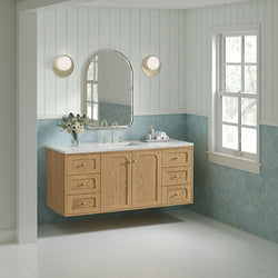 James Martin Laurent 60" Single Vanity with 3 CM Countertop & FreePower Wireless Charger