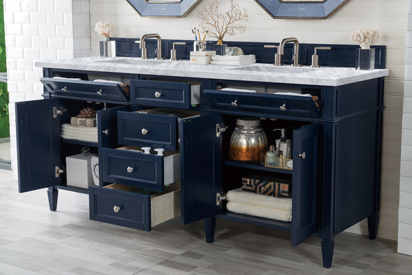 James Martin Brittany 72" Double Vanity with 3 CM Countertop