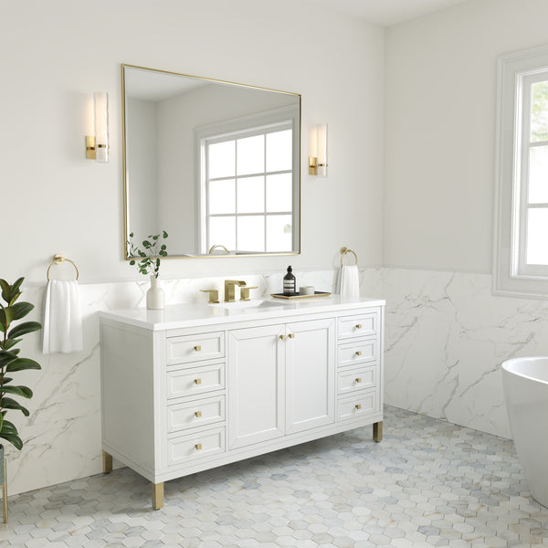 James Martin Chicago 60" Single Vanity with 3 CM Countertop