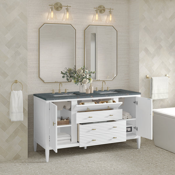 James Martin Myrrin 60" Double Vanity with 3 CM Countertop
