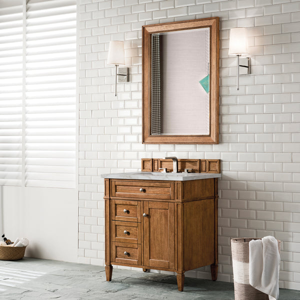 James Martin Brittany 30" Single Vanity with 3 CM Countertop