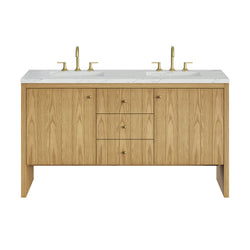James Martin Hudson 60" Double Vanity with 3 CM Countertop
