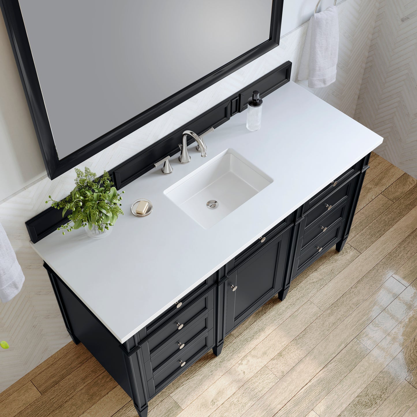 James Martin Brittany 60" Single Vanity with 3 CM Countertop