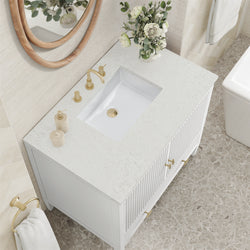 James Martin Myrrin 36" Single Vanity with 3 CM Countertop