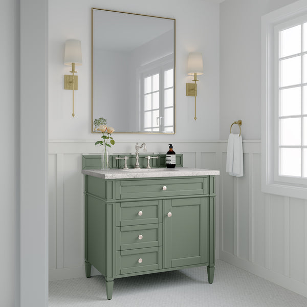 James Martin Brittany 36" Single Vanity with 3 Countertop