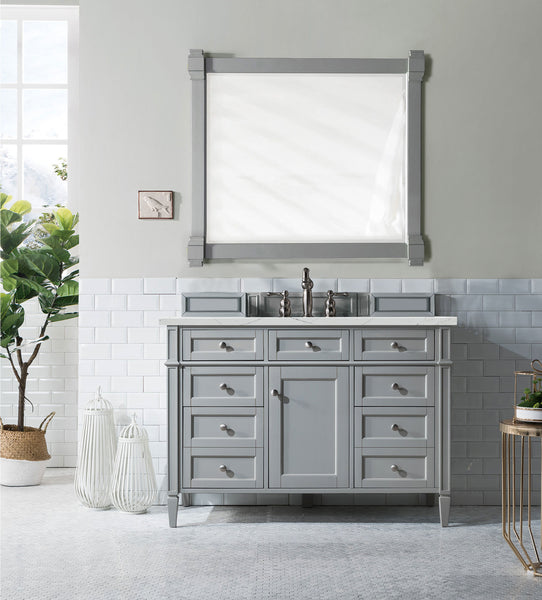 James Martin Brittany 48" Single Vanity with 3 CM Countertop & FreePower Wireless Charger
