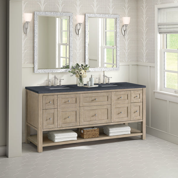 James Martin Breckenridge 72" Double Vanity w/ 3 CM Countertop