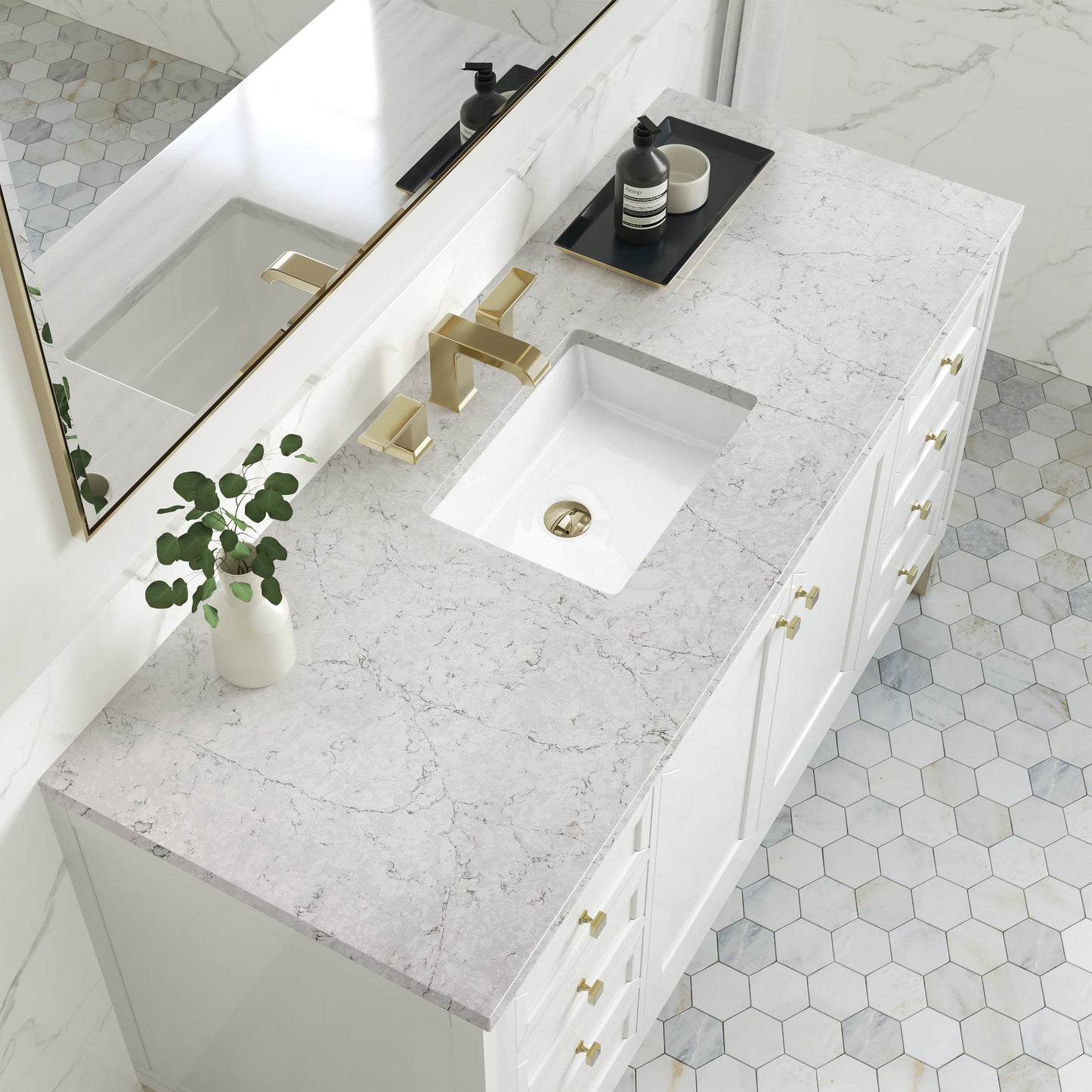 James Martin Chicago 60" Single Vanity with 3 CM Countertop