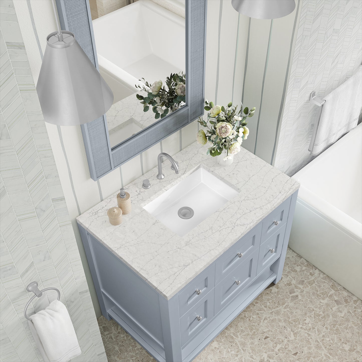 James Martin Breckenridge 36" Single Vanity w/ 3CM Countertop